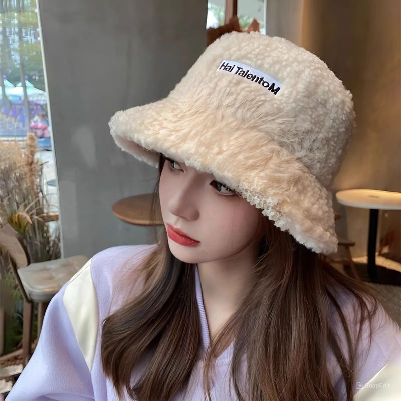 Mũ Nón Len Nữ Bucket Lông Cừu Ulzzang ML001 Cao Cấp
