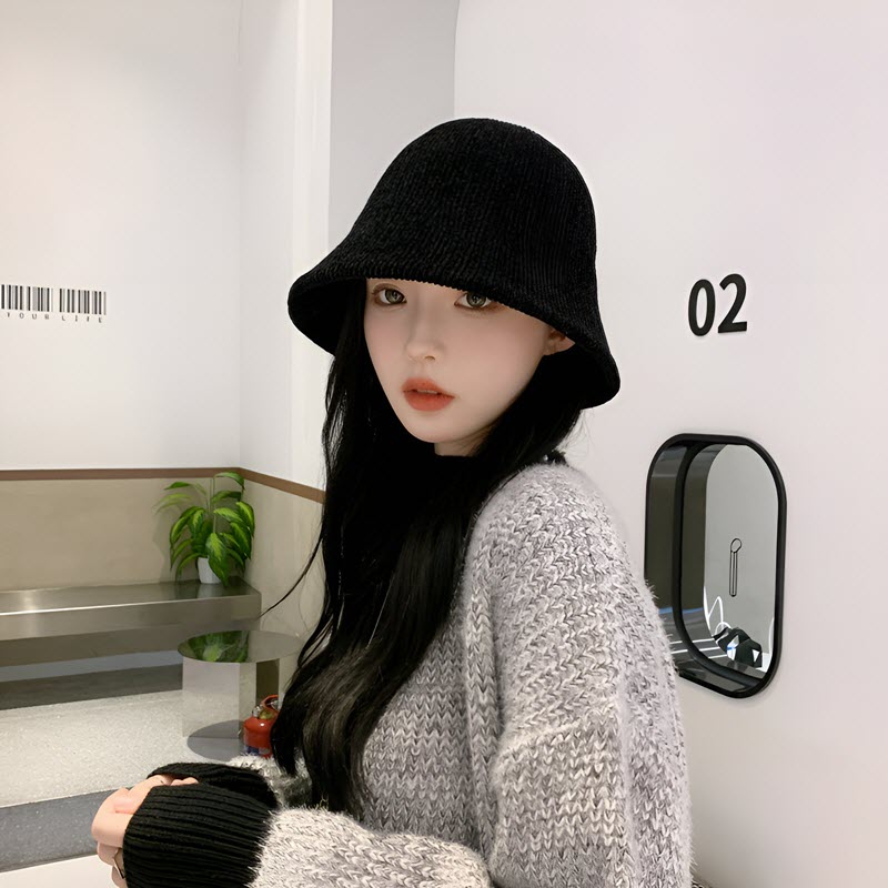 Mũ Nón Len Bucket Phong Cách Ulzzang ML008 Cao Cấp